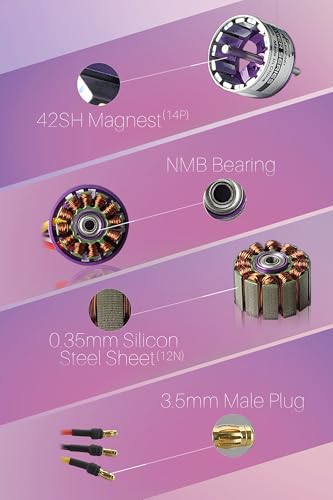 FLASH HOBBY D2830 Brushless Motor 1000KV Outrunner Motor RC Plane Motor for RC Aircraft Helicopter Multicopter Drone Fixed Wing - Image 2