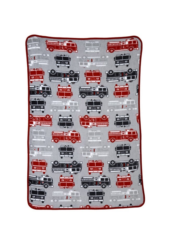 Carter's Toddler Printed Coral Fleece Blanket, Fire Truck