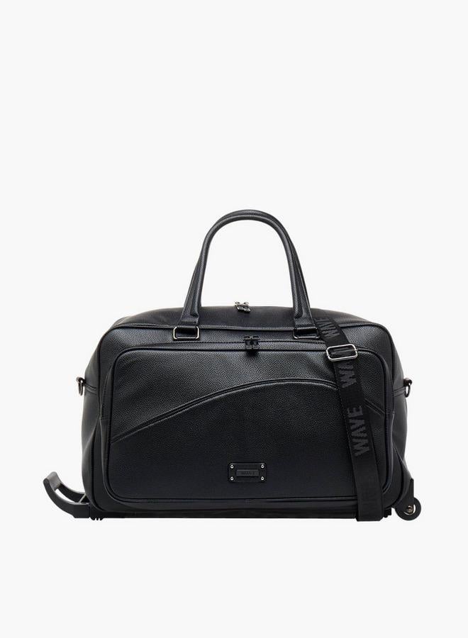 وايف حقيبة دافل بمقبض قابل للسحب وإغلاق بسحاب - Image 1