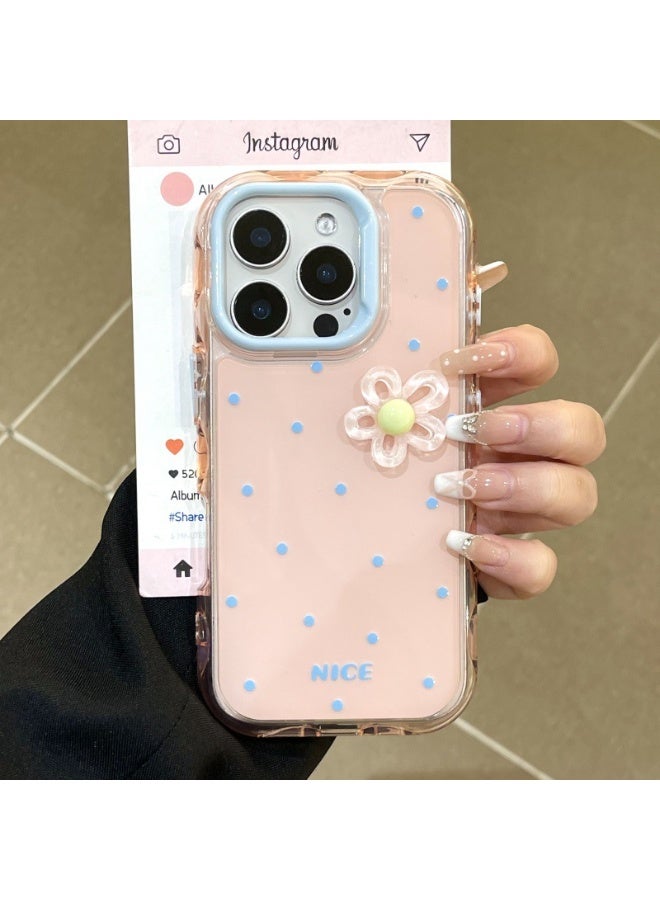 NIBEMINENT Rainbow Simple And Cute Protective TPU Case Cover For iPhone 16, Pink