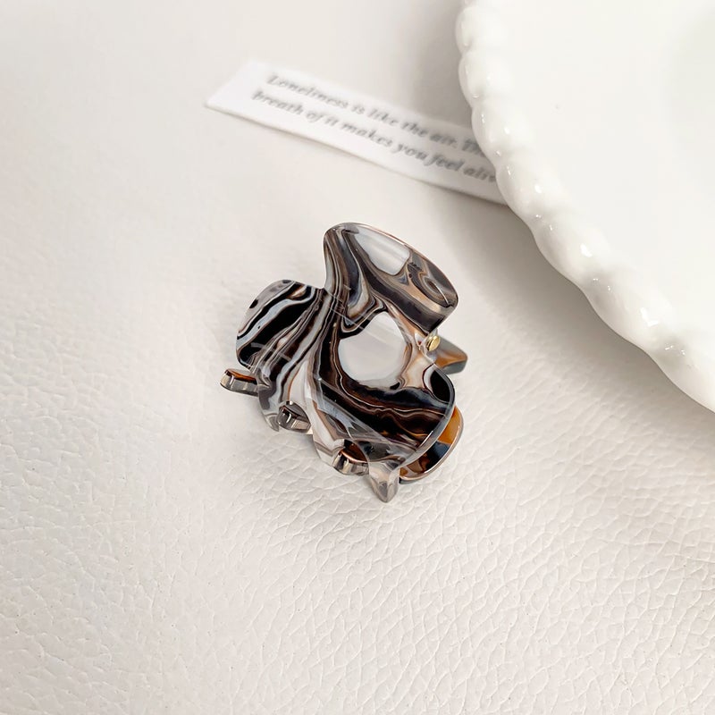 Generic Acrylic Hair Claw Luxury Ink Design Grip S section 3.2CM