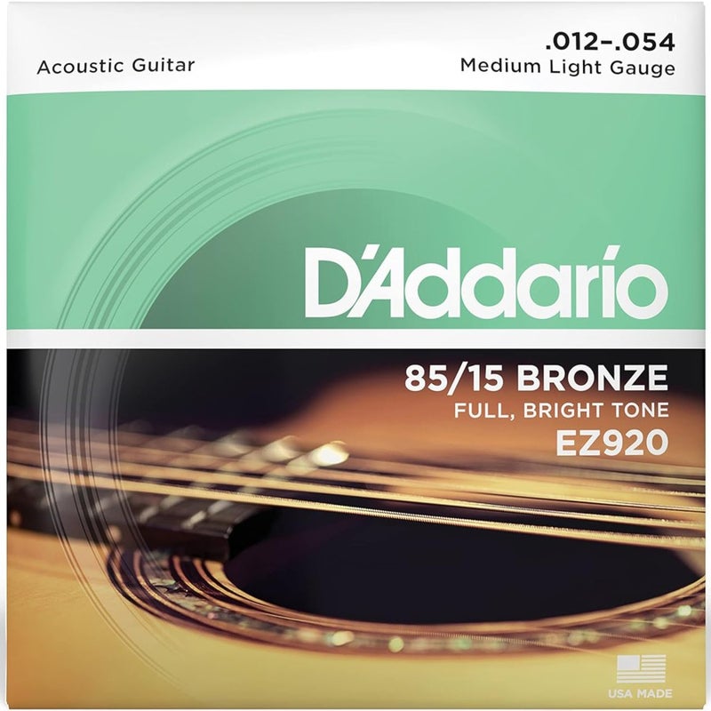 Daddario EZ920 Phosphor Bronze Acoustic Guitar String Medium Light - 012 - 054 - Image 1