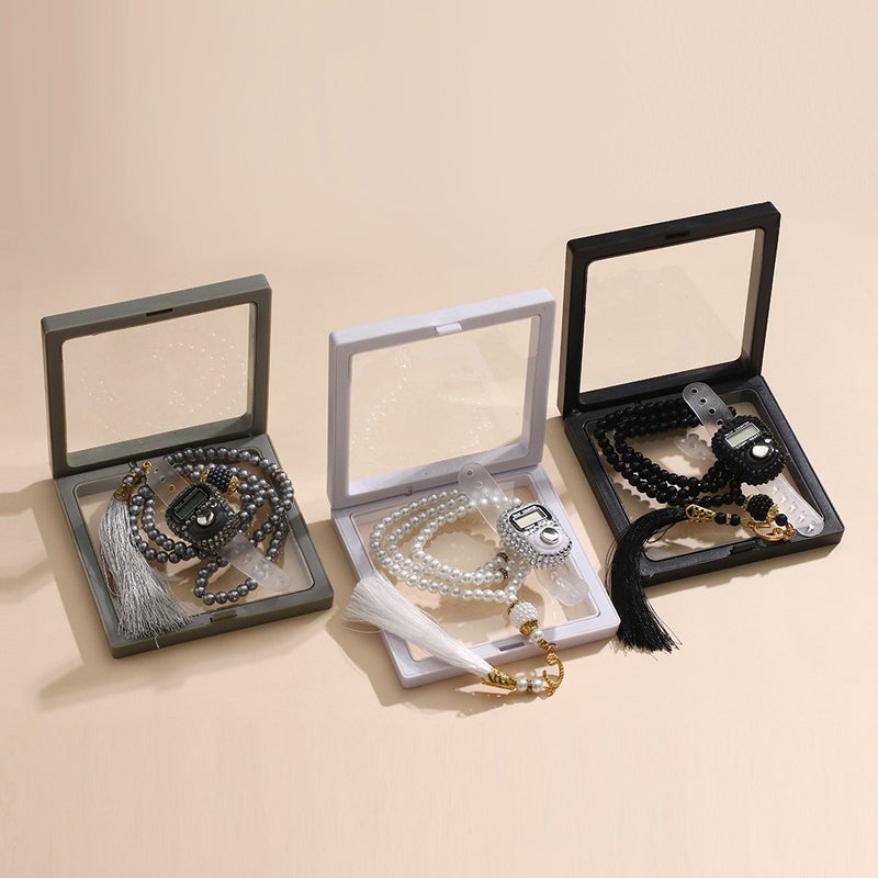 Ru Mo Cross-Border Hot-Selling Imitation Pearl Prayer Beads Necklace Set with Box - Image 2