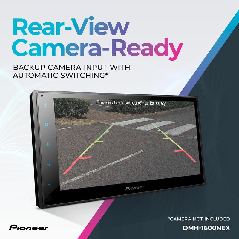 Pioneer Pioneer DMH1600NEX 68 DoubleDin Digital Multimedia Receiver  Built in Bluetooth Wired Apple CarPlay and Android Auto Touchscreen Rear Camera Input  - Image 5