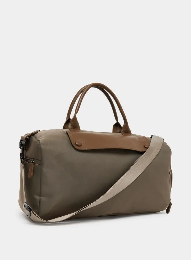 Styli Khaki Gym Bag with Extra Pockets