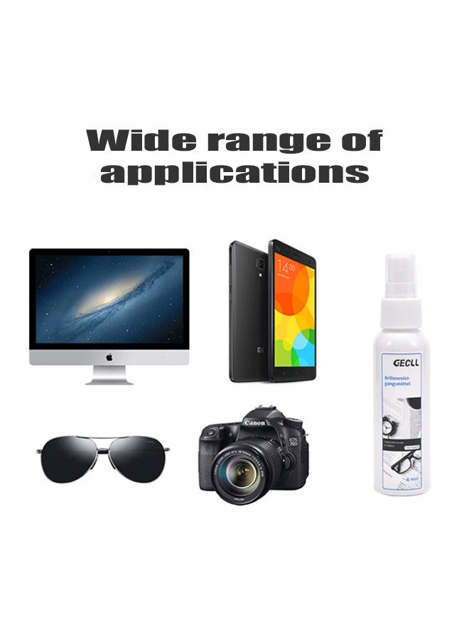 Spectacle Lens Cleaning And Maintenance Spray 60ml, Glasses, Mobile Phones And Electronic Screens, Optical Surfaces, Safe Professional-grade Formula