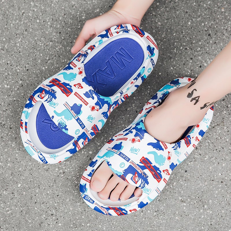 Slippers Men'S 2024 Summer Outer Wear Beach Shoes Outdoor Non-Slip Wear-Resistant Sports Dung Feeling Casual Camouflage One-Word Shops - Image 2