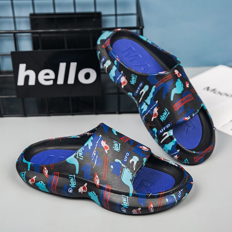 Slippers Men'S 2024 Summer Outer Wear Beach Shoes Outdoor Non-Slip Wear-Resistant Sports Dung Feeling Casual Camouflage One-Word Shops - Image 3