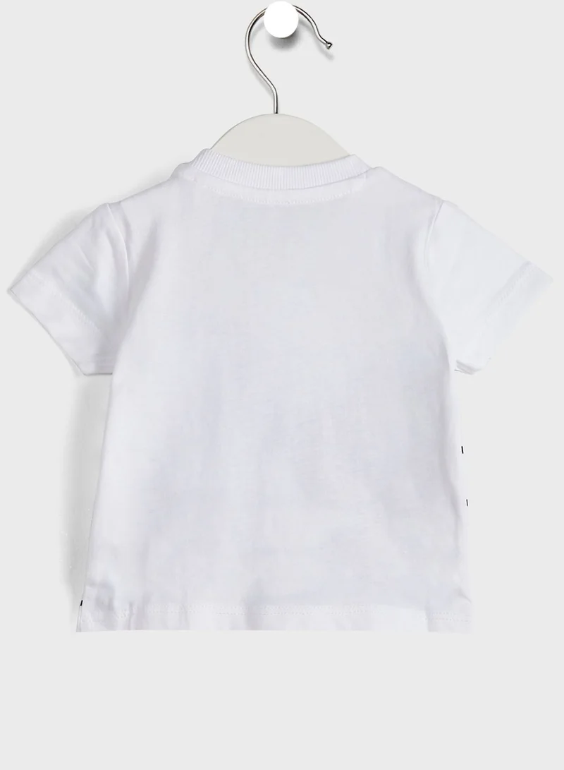 GUESS Infant Striped T-Shirt & Shorts Set