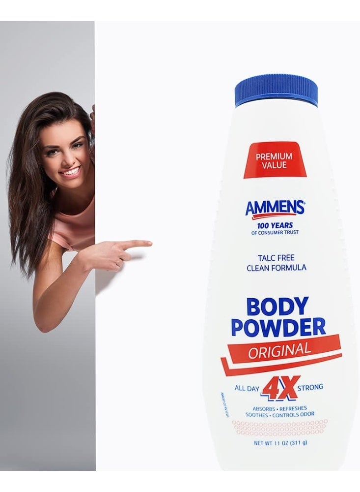 Ammens Ammens Medicated Powder, Original Scent, 11 oz. - Image 4