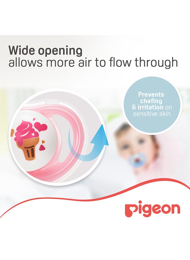 pigeon - Twin Mini Light Pacifier For Boy, Small - Assorted - Image 1