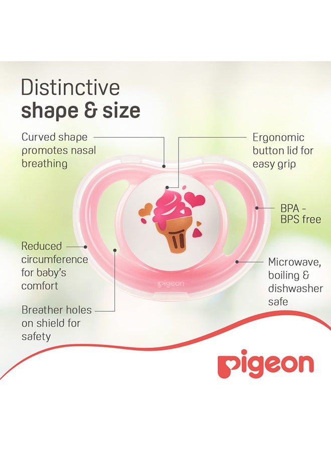 pigeon - Twin Mini Light Pacifier For Boy, Small - Assorted - Image 1