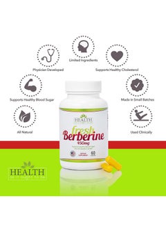 Health As It Ought To Be Fresh Berberine 450Mg 60 Capsules. Contains Only Berberine And Rice Flour No Preservatives. Made In Small Batches So Freshness Is Guaranteed. Used By Integrative Medicine Physicians  - Image 3