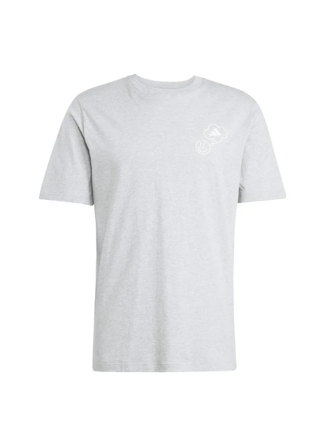 اديداس adidas lounge verbiage circle men graphic t-shirt