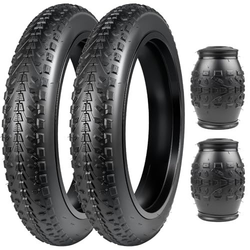BALINGE 20x3.0 Electric Bike Tire 20 x 3 eBike Tires Fat E-Bike Tires 20 x 3 Bike Tires Heavy Duty High-Performance Wear-Resistant E-Bike Mountain Snow 20x3 Bicycle Tires，2 Tires，Black - Image 1