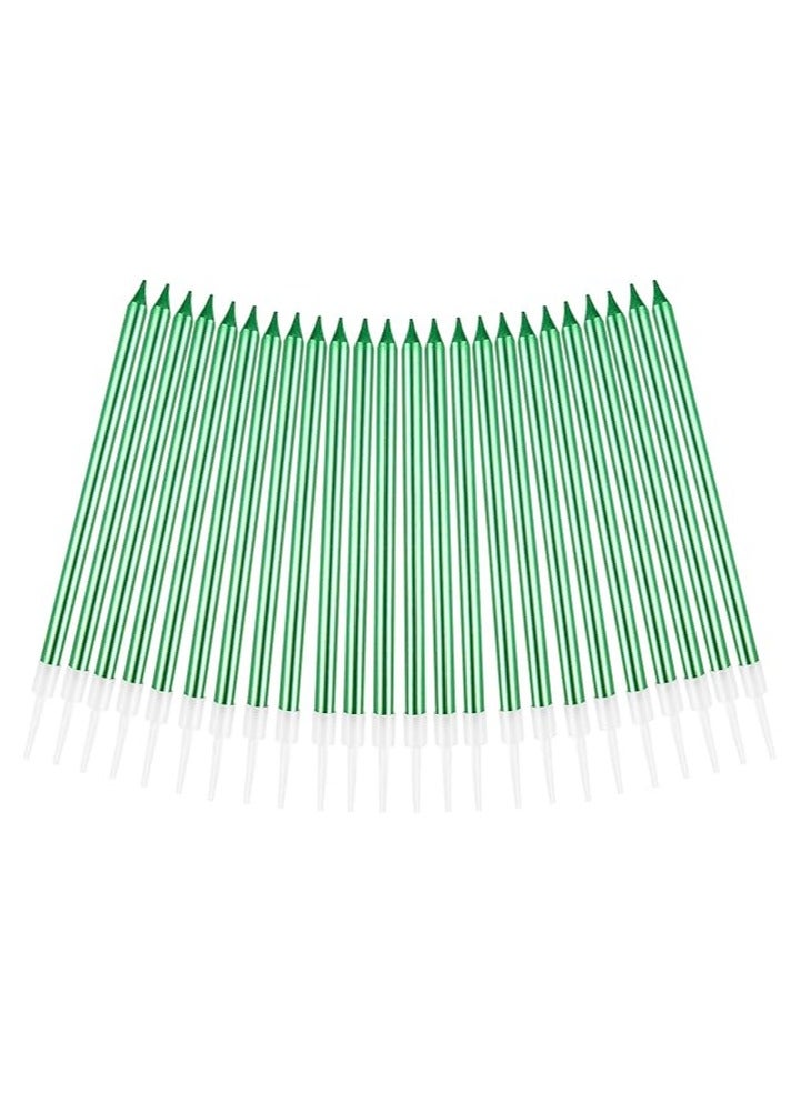 12 مجموعة شموع عيد الميلاد مجموعة شموع عيد الميلاد الكهربائية طقم شموع عيد ميلاد طويلة ورفيعة رقيقة طويلة تحترق ببطء لأعياد الميلاد، الزفاف، زينة حفلات الحظ - Image 3