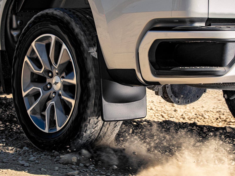 WeatherTech حراس الطين WeatherTech مخصص بدون حفر لسيارة فورد F-150 - مجموعة أمامية وخلفية (110134-120134)، أسود - Image 3