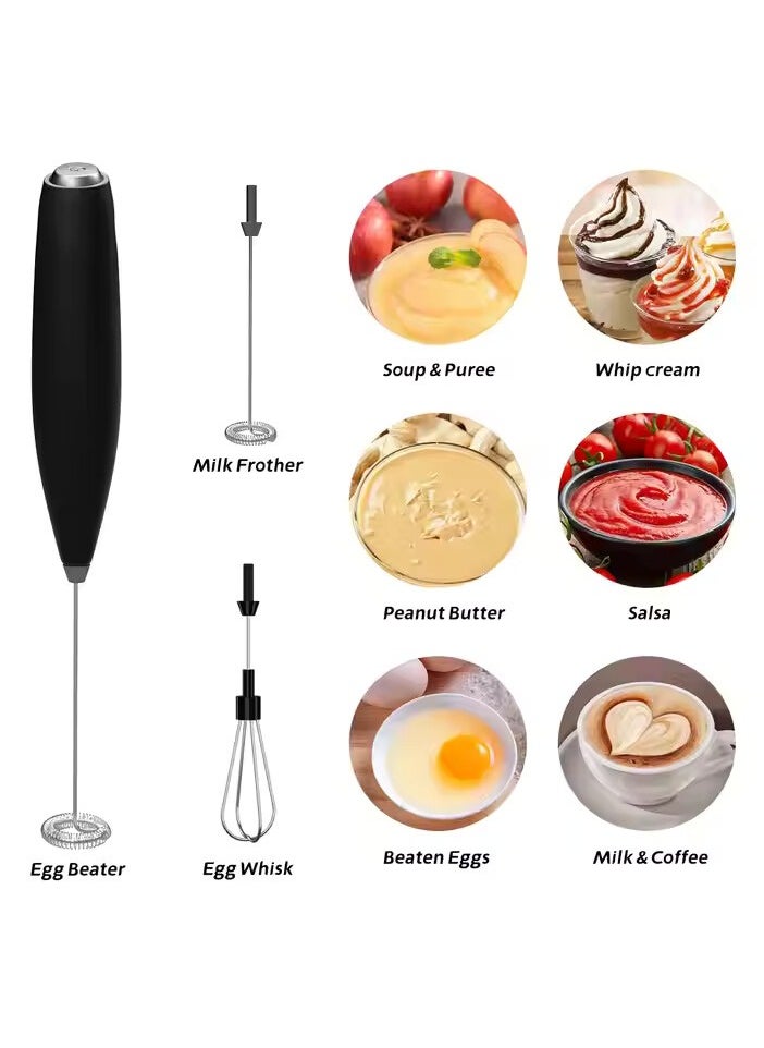 VIO Milk Handheld Frother Battery Operated Electric Mini Milk Foamer Drink Mixer Foam Maker for Coffee Frappe Latte Matcha Cappuccino Hot Chocolate  - Image 4