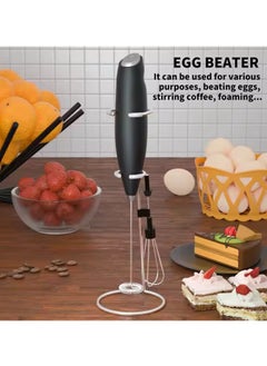 VIO Milk Handheld Frother Battery Operated Electric Mini Milk Foamer Drink Mixer Foam Maker for Coffee Frappe Latte Matcha Cappuccino Hot Chocolate  - Image 2