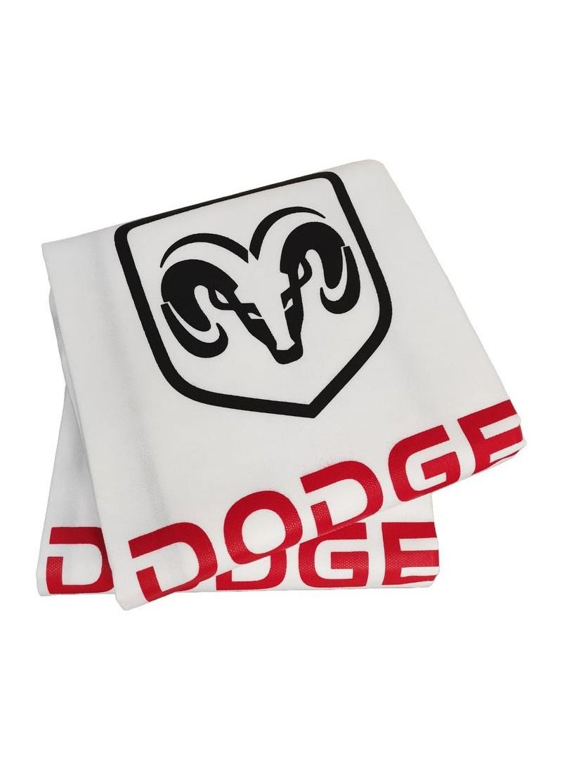 Dodge Car Seat Dust Dirt Protection Cover, Extra Protection For Your Seat 2 Pcs Set, Universal  Car Seat Cover, White  - Image 2