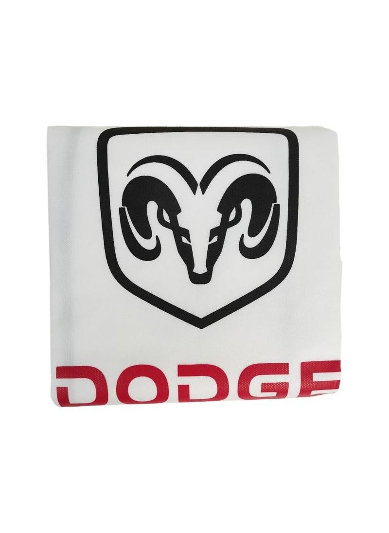 Dodge Car Seat Dust Dirt Protection Cover, Extra Protection For Your Seat 2 Pcs Set, Universal  Car Seat Cover, White  - Image 3