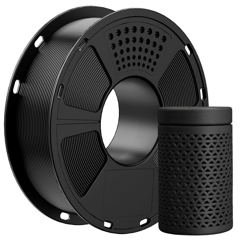Geeetech Black PLA Filament 1.75mm, 3D Printer Filament Dimensional Accuracy +/- 0.02mm, 1kg Spool(2.2lbs) 3D Printing Filament Fits Most FDM 3D Printers - Image 1