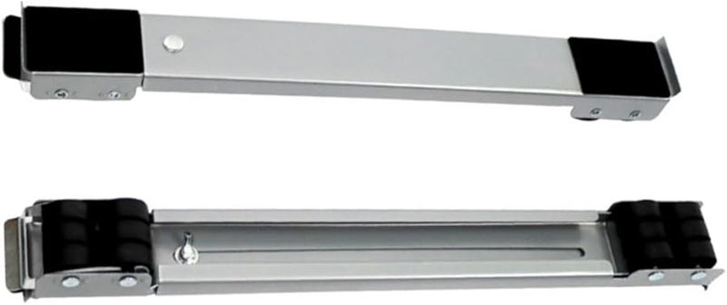 2 قطعة من منزلقات الأجهزة القابلة للتمديد مع عجلات ثقيلة قابلة للقفل للغسالة والثلاجة - Image 2