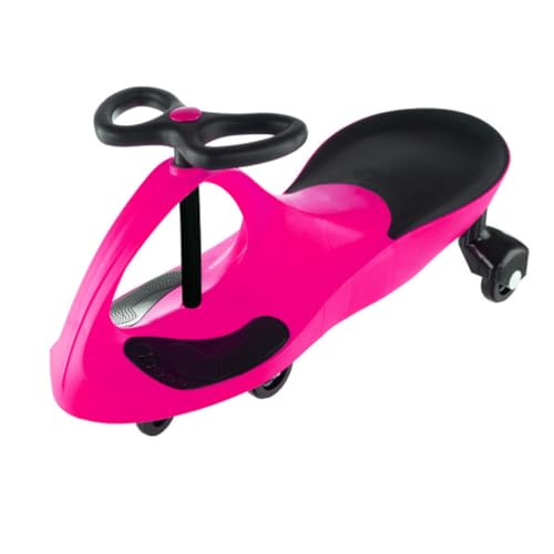 Lil' Rider سيارة ويجل للركوب بدون بطاريات أو تروس أو دواسات - لفة، دوران، انطلق - ألعاب خارجية للأطفال من 3 سنوات وما فوق من ليلي رايدر باللون الوردي الساخن والأسود - Image 1
