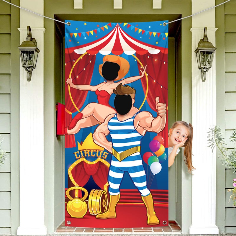 KatchOn Large Carnival Photo Booth Backdrop 72x36 Inch Carnival Decorations Carnival Photo Door Banner for Carnival Theme Party Decorations Circus Theme Party Decorations Carnival Games - Image 3