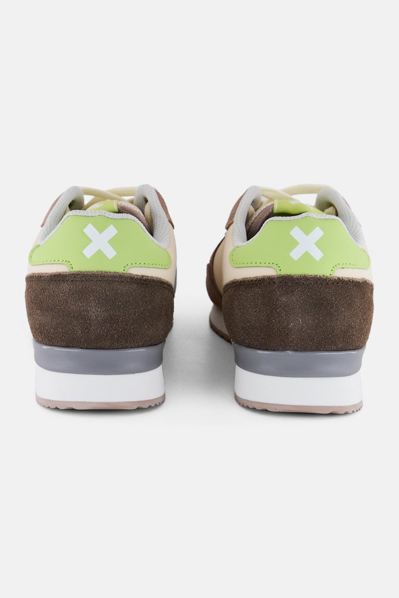 Xti Women Lace Up Casual Shoe, Beige/Brown  - Image 2