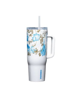 CORKCICLE X Disney Princess Belle Cruiser Insulated Tumbler With Handle & Straw - 40 Oz Reusable Water Bottle Keeps Beverages Cold For 20 Hrs, Hot For 9 Hrs - Cupholder Friendly, Spill Proof Tumbler  - Image 1