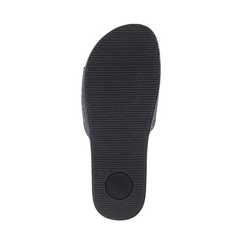 Metro Women's Black Glitter Finish Casual Fashion Slip Ons UK/4 EU/37 (41-3957) - Image 4