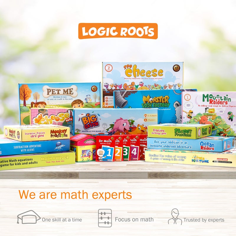 Logic Roots STEM Games for Kids, Learn Multiplication, Addition, Subtraction and Division (Say Cheese) - Image 2