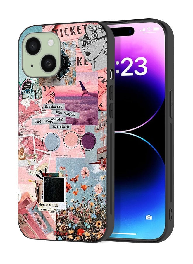 Tolwak Apple iPhone 15 Plus Protective Case Cover The Darker The Night The Brighter The Stars - Image 1