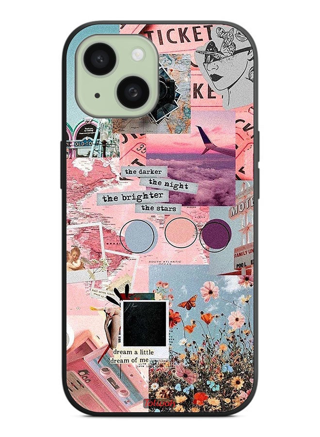 Tolwak Apple iPhone 15 Plus Protective Case Cover The Darker The Night The Brighter The Stars - Image 2
