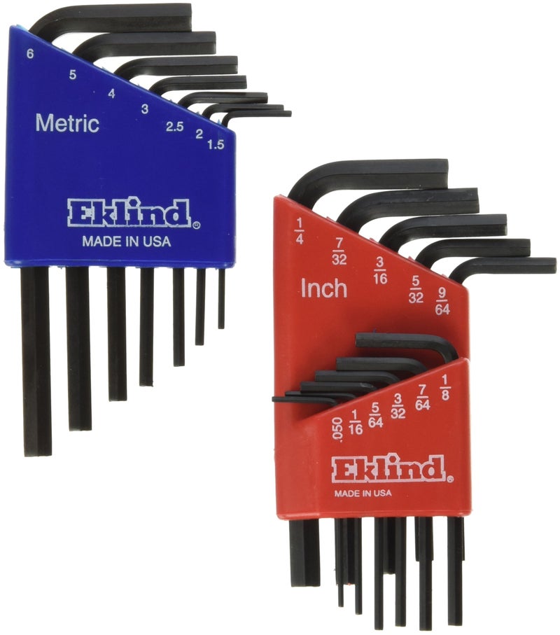Eklind 10518 Metric Standard 18pc Hex Key Set Short