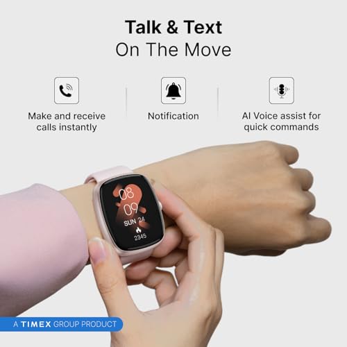 TIMEX iConnect Calling Ace+ 1.83"(4.6 cm) 3D UI Display with Functional Crown and BT Calling Smartwatch for Unisex - TWIXW1501T - Image 4