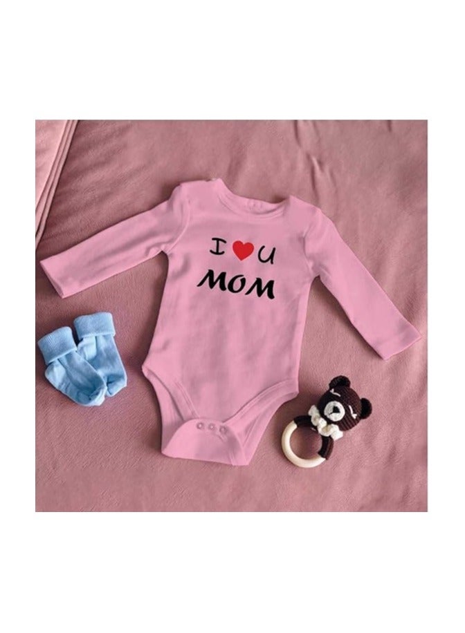 PRINTSHOP4ME Pack Of 2 Baby Romper Mama And Papa Printed-Soft Cotton Long Sleeve Bodysuits For Newborns,Infants And Toddlers-Unisex Baby Onesies For Boys And Girls - Image 3