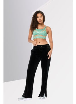 adidas By Stella McCartney Women Abstract Pattern Padded Sports Bra, Green  - Image 3