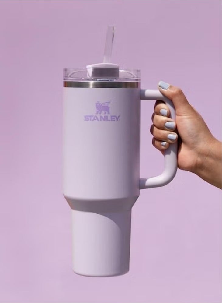Stanley Stainless steel vacuum cup with lid and straw for ice and cold drinks - Image 3