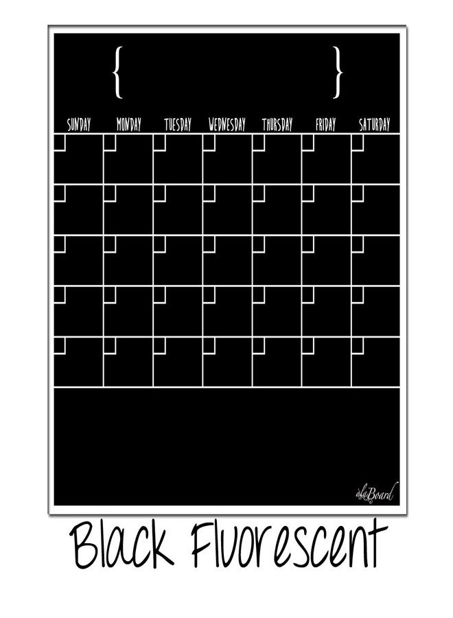ala Board Black Dry Erase Magnet Calendar - Image 2