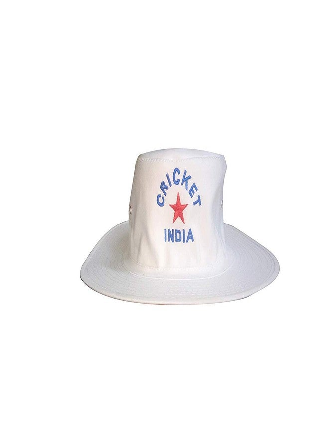 Zeki Men's Cotton Umpire Hat Cricket-India (White; Free Size) - Image 1