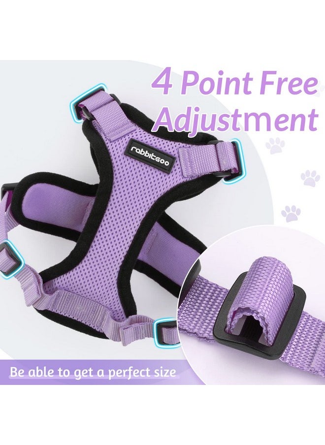 Rabbitgoo rabbitgoo Cat Harness and Leash for Walking, Escape Proof Soft Adjustable Vest Harnesses for Cats, Easy Control Breathable Reflective Strips Jacket, Light Purple, XS  - Image 4