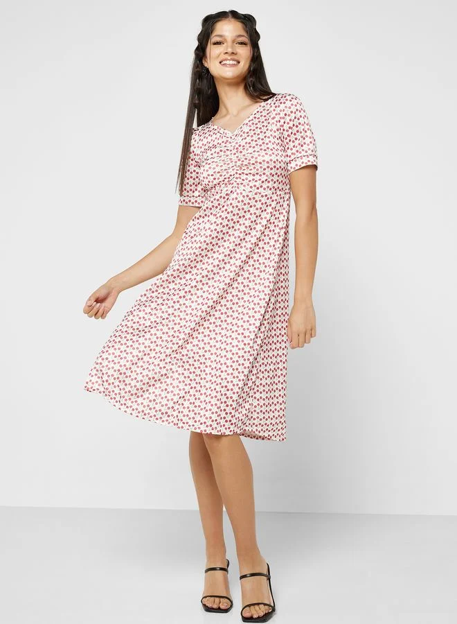 Ginger Urban Minx Ruched Cutout Back Detail Dress