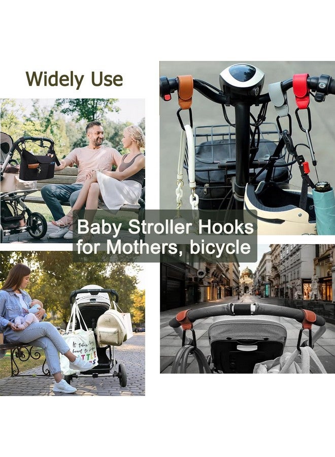Leechy 4 Pack Stroller Hooks, Adjustable Stroller Clips for Bags Hanging Multipurpose Hooks Free Your Hands for Strollers, Wheelchairs, Shopping, Bicycle - Image 5