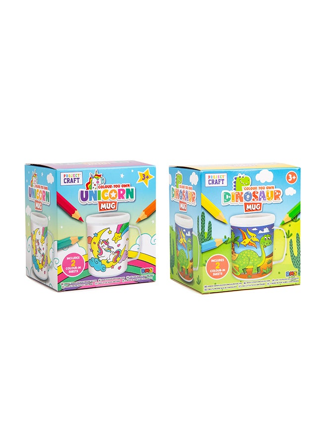 RMS Colour-In Mug - 2 Asst – Fun Kids Toy, Interactive Playtime & Gift Item - Image 4