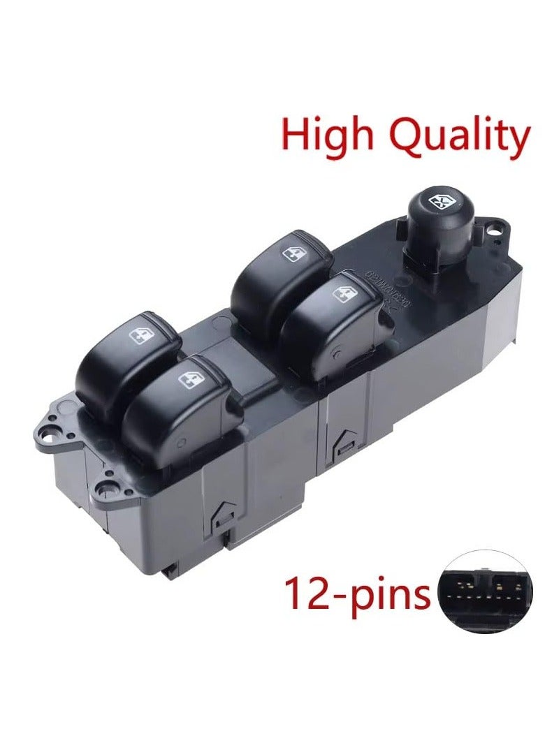 مفتاح تحكم في النوافذ الكهربائية لسيارة نوبيرا، 4 أزرار مع وظيفة القفل، لوحة مفتاح رئيسية - Image 4