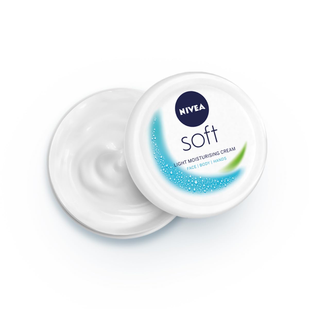 NIVEA Soft Light Moisturizer Cream with Vitamin E Jojoba Oil for Face Hands and Body 100 ml