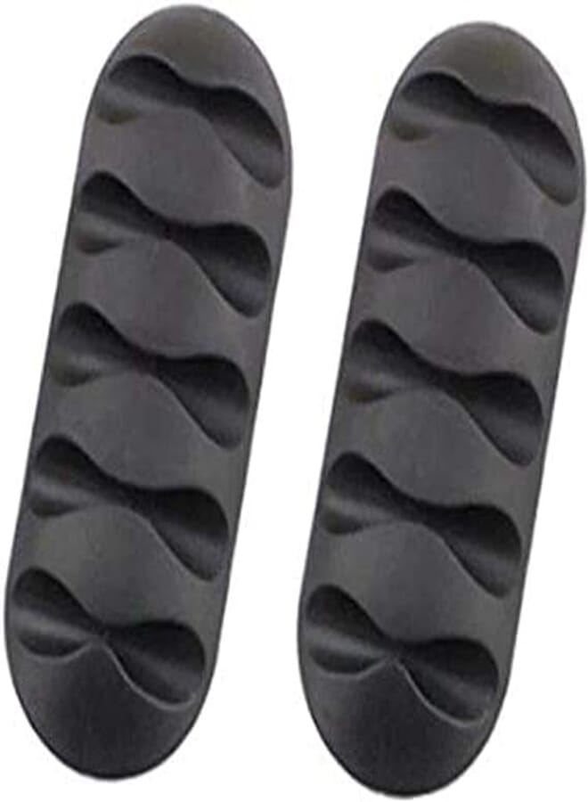 OR Fixing Clips Protector Clip Earphone cable Winder Organizer Charger cable Holder Fixing Clips ( black colour )