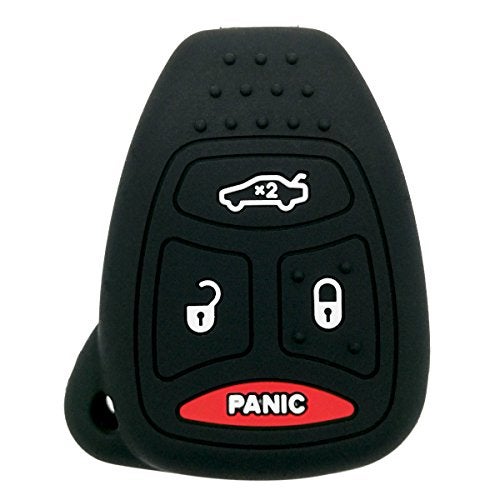 Coolbestda Key Fob Cover Keyless Remote Case Protector Accessories for Chrysler 200 300 PT Cruiser Dodge Charger Magnum Durango Jeep Grand Cherokee Commander Liberty OHT692427AA - Image 1